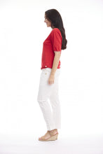 Load image into Gallery viewer, Knit Top Short Sleeve - Red