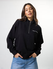 Load image into Gallery viewer, Core 1/4 Zip Sweat - Black