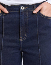 Load image into Gallery viewer, Ando Pin Tuck Jean Dark Blue Wash