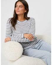 Load image into Gallery viewer, Stella & Gemma Mondo Knit Grey Marle Stripe