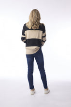 Load image into Gallery viewer, Knit Jumper Stripe - Black / Natural