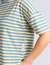 Load image into Gallery viewer, Lauren Tee stripe - Blue and Banana