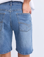 Load image into Gallery viewer, Macie Denim Shorts Mid Blue Wash