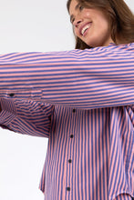 Load image into Gallery viewer, Elm Lifestyle Lila Stripe Shirt - French Blue &amp; Charm Pink
