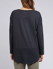 Load image into Gallery viewer, Rib Long Sleeve Washed Black

