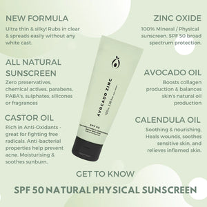 SPF 50 NATURAL PHYSICAL SUNSCREEN