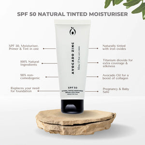 SPF 50 NATURAL TINTED MOISTURISER