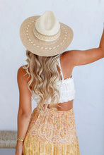 Load image into Gallery viewer, Aztec Woven Straw Hat - Natural
