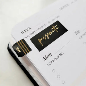 Planner Stickers and Tabs - Black