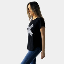 Load image into Gallery viewer, Tee Shirt, Checkered X - Black
