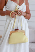 Load image into Gallery viewer, Wooden Frame Clutch - Lemon
