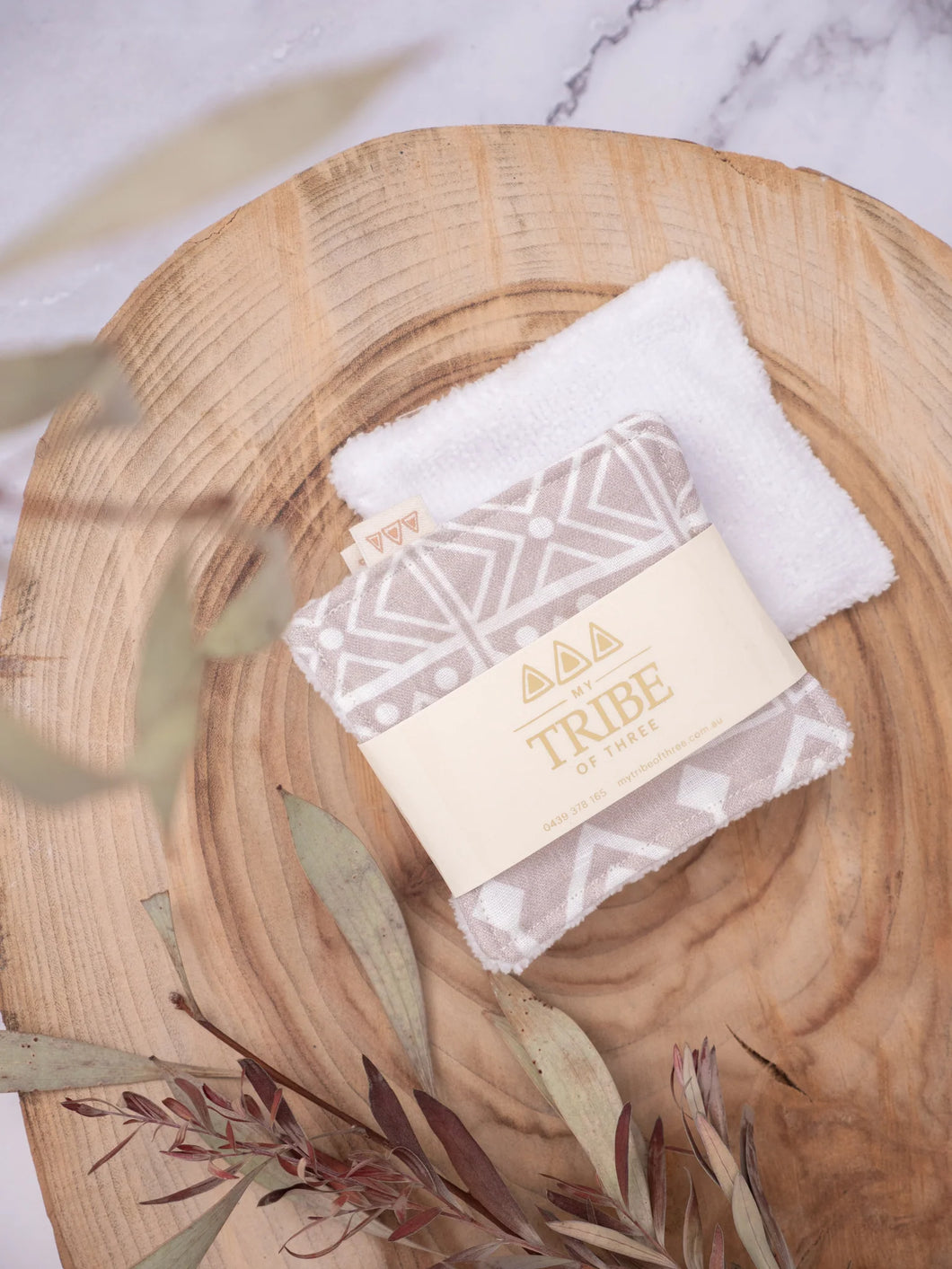 Organic reusable cleansing wipes