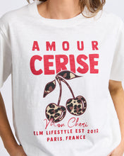 Load image into Gallery viewer, Amore Cerise Tee - Marshmallow
