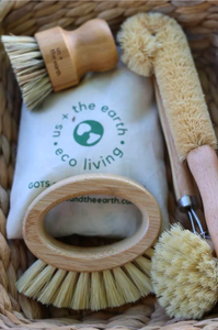 Eco Cleaning - Bamboo Scrubbing Brushes set of 4