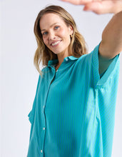 Load image into Gallery viewer, Luna Shirt Gumdrop Green Stripe
