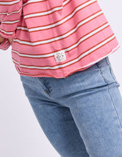 Load image into Gallery viewer, Anya Long Sleeve Tee Stripe Pink Lemonade

