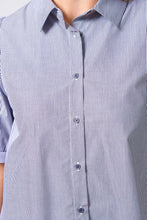 Load image into Gallery viewer, Asha Blouse - Navy White Stripe
