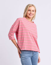 Load image into Gallery viewer, Anya Long Sleeve Tee Stripe Pink Lemonade
