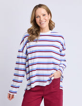 Load image into Gallery viewer, Sigrid Long Sleeve Tee White/Maroon/Lilac
