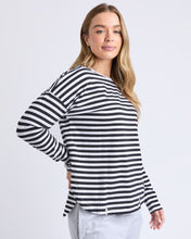 Load image into Gallery viewer, Lauren Long Sleeve Black &amp; White Stripe

