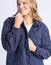 Load image into Gallery viewer, Katie Quilted Shacket Navy
