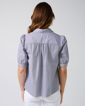 Load image into Gallery viewer, Asha Blouse - Navy White Stripe

