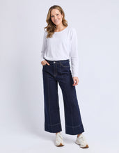 Load image into Gallery viewer, Ando Pin Tuck Jean Dark Blue Wash
