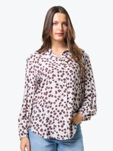 Load image into Gallery viewer, Charlotte Blouse - Burgundy Bloom
