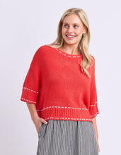 Load image into Gallery viewer, Honey Knit Top - Tangello
