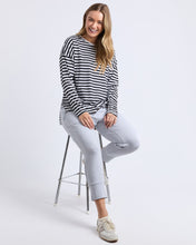 Load image into Gallery viewer, Lauren Long Sleeve Black &amp; White Stripe
