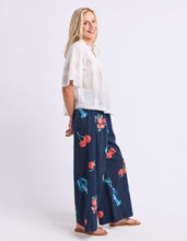 Load image into Gallery viewer, Market Pants Navy Market Print
