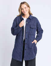 Load image into Gallery viewer, Katie Quilted Shacket Navy
