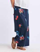Load image into Gallery viewer, Market Pants Navy Market Print
