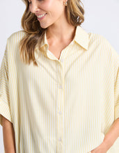Load image into Gallery viewer, Luna Shirt Pale Banana Stripe
