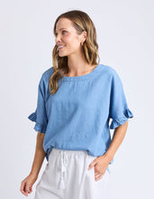 Load image into Gallery viewer, Tilda Chambray Shirt Light Blue
