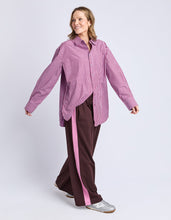 Load image into Gallery viewer, Lila Stripe Shirt Maroon/Lilac Stripe
