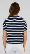 Load image into Gallery viewer, Rue Cardi Navy and White Stripe
