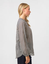 Load image into Gallery viewer, Faye Blouse - Black and White Stripe
