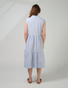 Ellie Dress - Sand Stripe
