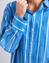 Load image into Gallery viewer, Mia Striped Shirt Royal Blue Stripe
