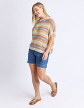 Load image into Gallery viewer, Striped Knit Top Blue Stripe
