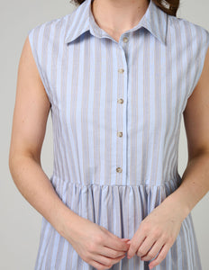 Ellie Dress - Sand Stripe