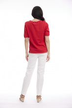 Load image into Gallery viewer, Knit Top Short Sleeve - Red
