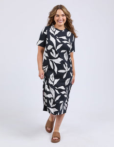Mimosa Tee Dress Black Print