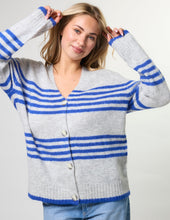 Load image into Gallery viewer, Stripe Cardigan - Salt Air
