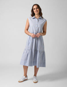 Ellie Dress - Sand Stripe