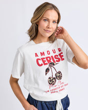 Load image into Gallery viewer, Amore Cerise Tee - Marshmallow

