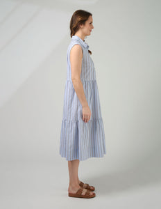 Ellie Dress - Sand Stripe