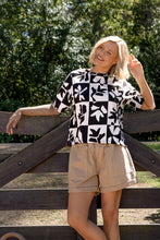 Load image into Gallery viewer, Splice Tee - Black and White
