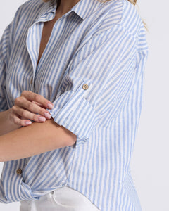 On Repeat Blouse - Sea Stripe